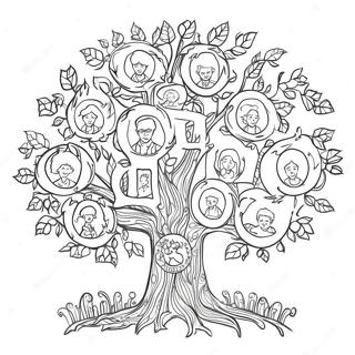 Page De Coloriage De Larbre Genealogique 129582-62732