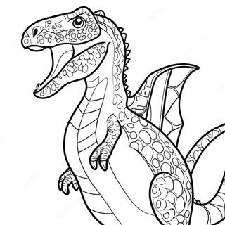 Page De Coloriage De Lindoraptor Rugissant 129634 62775