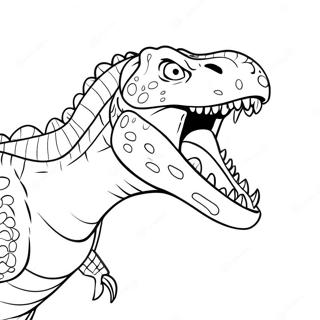 Page De Coloriage De Lindoraptor Rugissant 129634 62776
