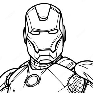 Dessin A Colorier De Iron Man Simple 129739 62861
