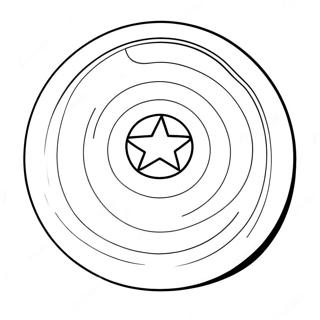 Dessin A Colorier Du Bouclier De Captain America Amusant 129740 62866