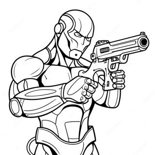 Cyborg Pages à colorier
