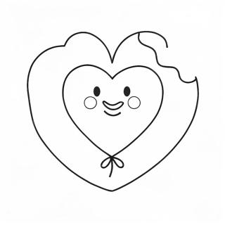 Page De Coloriage De Ballon En Forme De Coeur 130019-63070