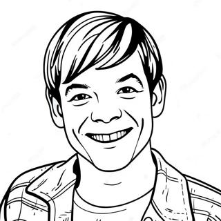 Page De Coloriage De Louis Tomlinson Souriant 130150 63186