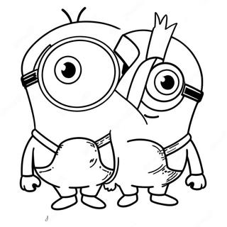 Page De Coloriage Des Personnages Minions 130173-63194