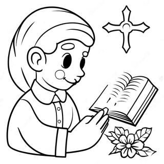 Page De Coloriage De La Bible De Noel 130275-63269