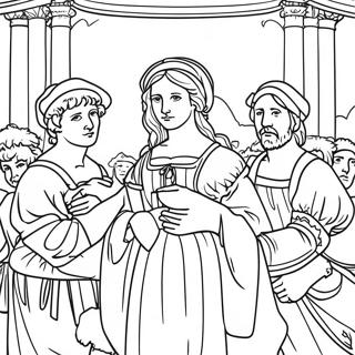 Page De Coloriage De La Renaissance 130301-63292