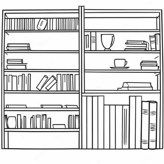 Etagere Coloree Page De Coloriage 130481-63433