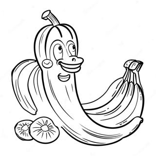 Banane Mange Page De Coloriage 130531-63469