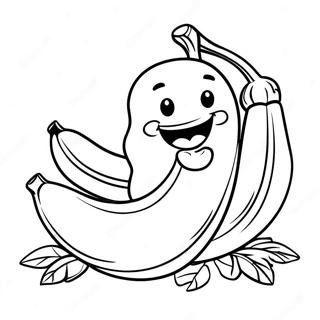 Banane Mange Page De Coloriage 130531-63470