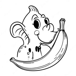 Banane Mange Page De Coloriage 130531-63471