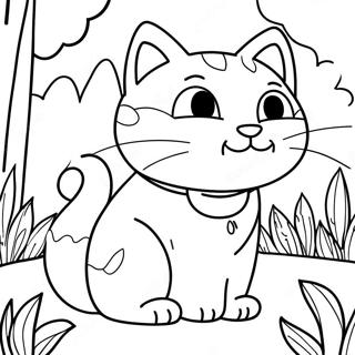 Page De Coloriage De Nature Cat 130687-63590