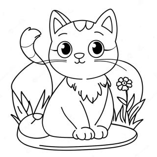 Page De Coloriage De Nature Cat 130687-63591