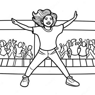 Zendaya Dansant Sur Scene A Colorier 130766-63658