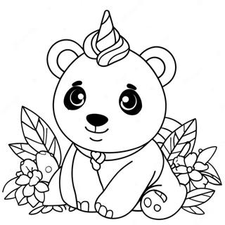 Panda Licorne Pages À Colorier