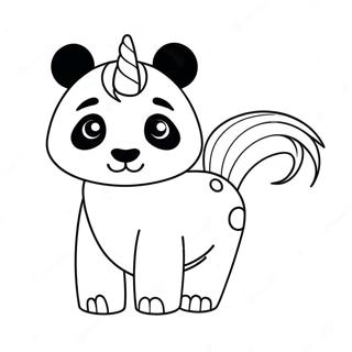 Page De Coloriage De Panda Licorne 130789-63672