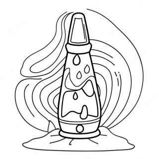 Page De Coloriage De La Lampe A Lave Tourbillonnante 130871 63746