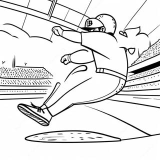 Page De Coloriage De Fernando Tatis Jr Glissant Vers La Base 130947-63800