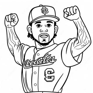 Page De Coloriage De Fernando Tatis Jr Celebrant Une Victoire 130948-63802