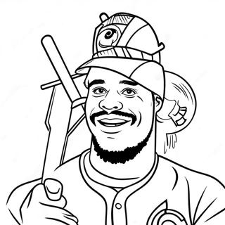 Page De Coloriage De Fernando Tatis Jr En Action 130949-63805