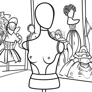 Page De Coloriage Mannequin 131152-63948