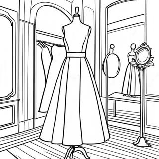 Page De Coloriage Mannequin Style En Robe 131155 63960