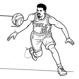 Jimmy Butler En Action Page De Coloriage 131359 64115