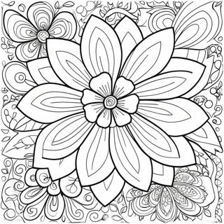 Page De Coloriage De Fleur Difficile 131408-64148