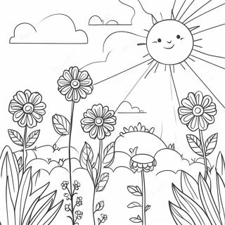 Page De Coloriage De Jardin De Fleurs Detaille 131409-64150