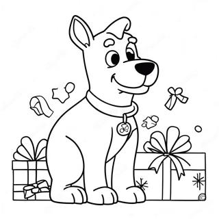 Scooby Doo Noël Pages À Colorier