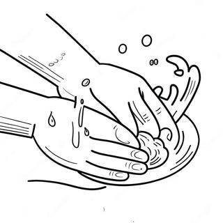 Page De Coloriage De Lavage Des Mains 131614-64306