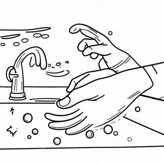 Page De Coloriage De Lavage Des Mains 131614-64307