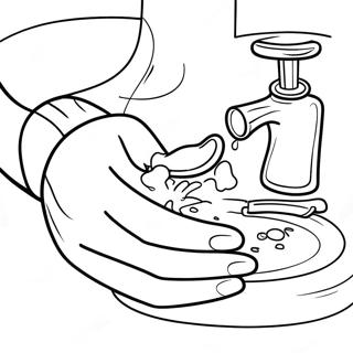 Page De Coloriage De Lavage Des Mains 131614-64308