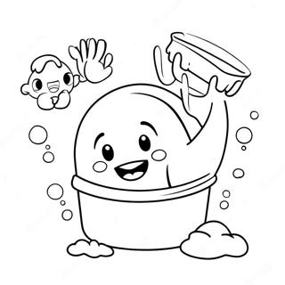 Page De Coloriage De Personnages Mignons Se Lavant Les Mains 131616 64314