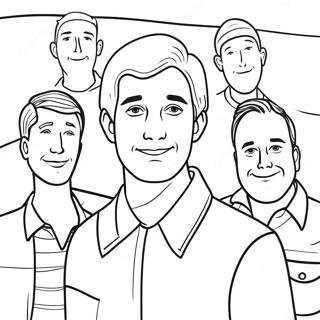 Page De Coloriage De James Avec Des Amis 131669-64359