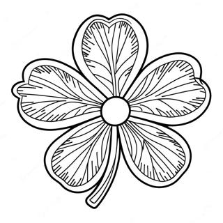 Page De Coloriage De Trefle A Quatre Feuilles Porte Bonheur 131770-64430