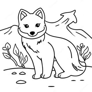 Page De Coloriage De Renard Arctique 131821-64465