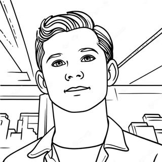 Page De Coloriage Tom Holland 132077-64666