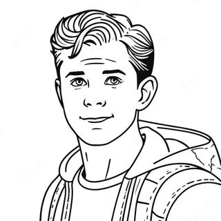 Page De Coloriage Tom Holland 132077-64668