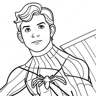 Page De Coloriage Spider Man Tom Holland 132078-64670