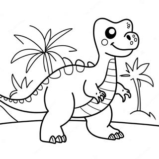 Dinosaure Avec Noms Pages À Colorier