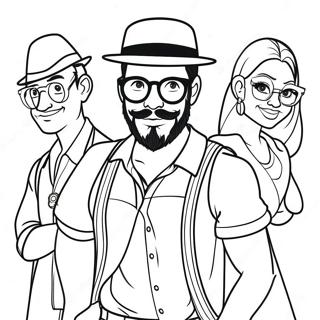 Page De Coloriage De Personnages Disney Hipster 132281-64827