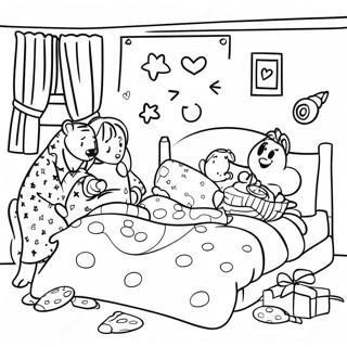 Page De Coloriage De Fete En Pyjama Confortable 132334-64869