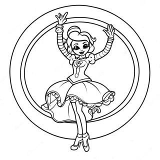 Page De Coloriage De Ballora Dansant Sous Les Projecteurs 132410-64931