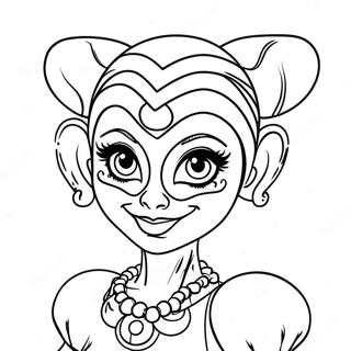 Page De Coloriage De Ballora Avec Des Yeux Scintillants 132411-64933