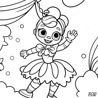 Page De Coloriage De Ballora En Pose Tournoyante 132412 64940