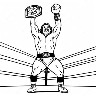 Page De Coloriage Du Match De Championnat Wwe 132488-64989