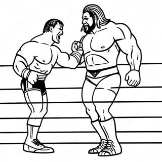 Page De Coloriage Du Match De Championnat Wwe 132488-64990