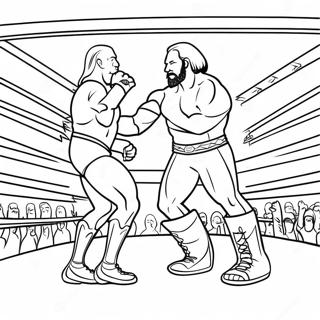 Page De Coloriage Du Match De Championnat Wwe 132488 64992