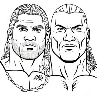 Page De Coloriage Dun Superstar Wwe Dynamique 132490 64997